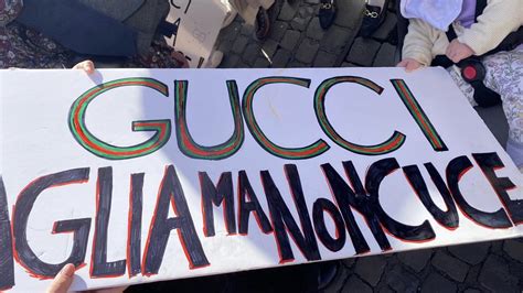 gucci protest|gucci strikes.